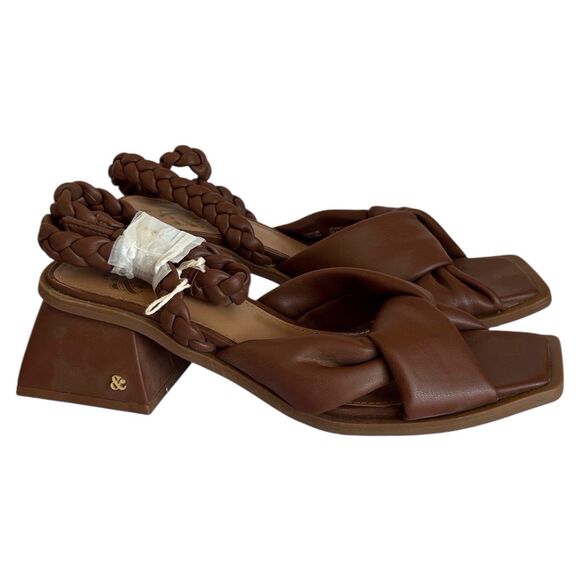 Sam & Libby Womens Sutton Adjustable Ankle Strap Sandal Dark Brown Size 8 NEW - Picture 4 of 13